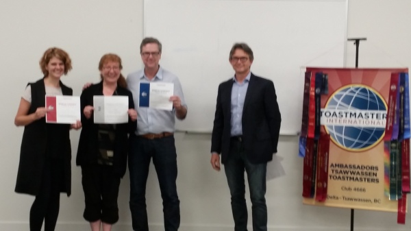 Winners of 2017 Humorous speech contest!